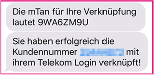 mTan Telekom SMS