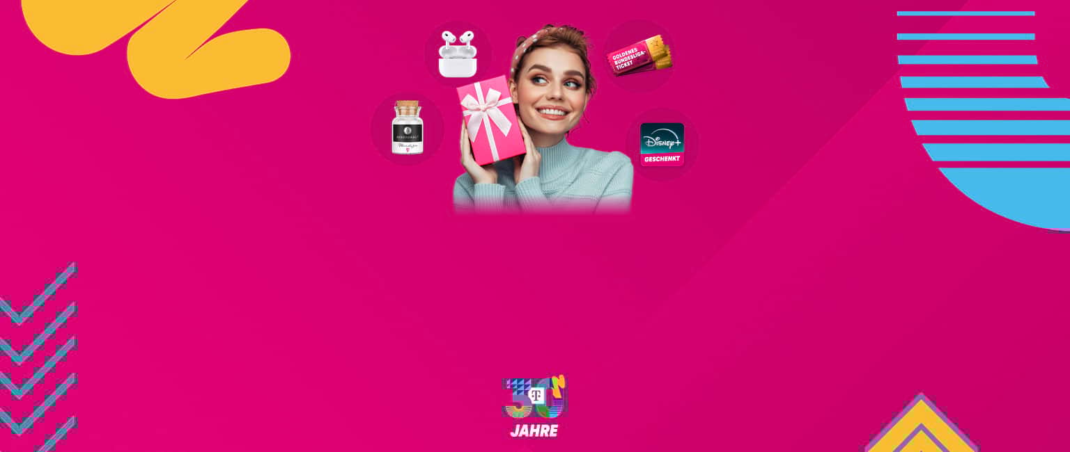 Bild: Smartphone mit Startseite der MeinMagenta App 