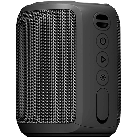xqisit Waterproof Bluetooth-Lautsprecher - schwarz 99934341 seitlich