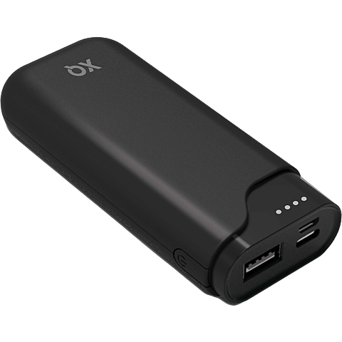 xqisit Powerbank 5000 mAh - schwarz 99934346 vorne