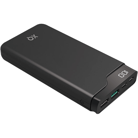 xqisit Powerbank 12000 mAh - schwarz 99934345 vorne