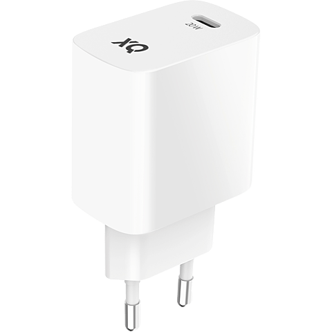 xqisit 20W USB-C Schnellladegerät - weiß 99934331 vorne