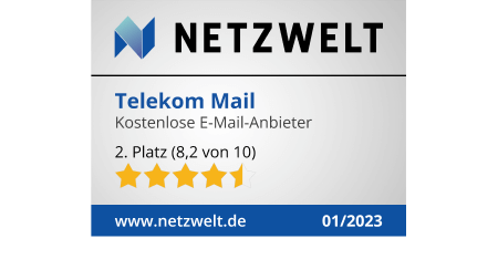 Netzwelt - Telekom Mail - Kostenlose E-Mail-Anbieter