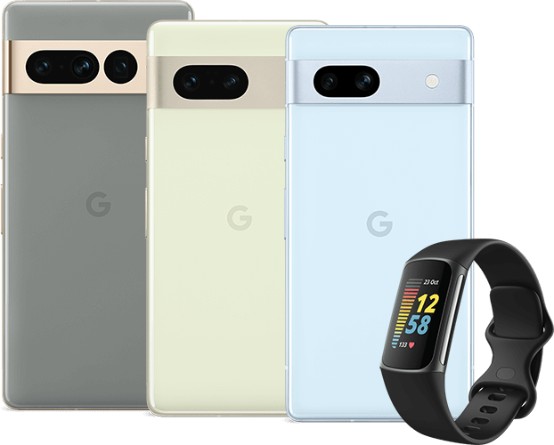 Google Pixel 7 Serie und Fitbit Charge 5