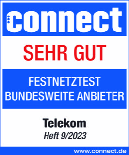 Testsiegel Chip Testsieger Internetanbieten und Sehr gut bei Connect Festnetztest bundesweite Anbieter
