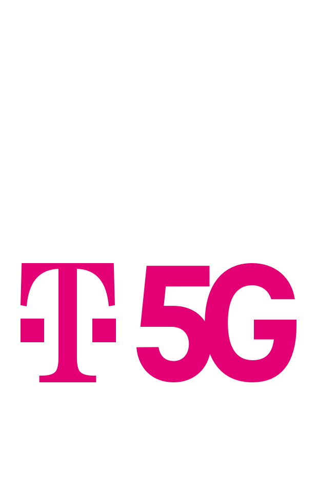 Telekom Logo mit 5G daneben stehen