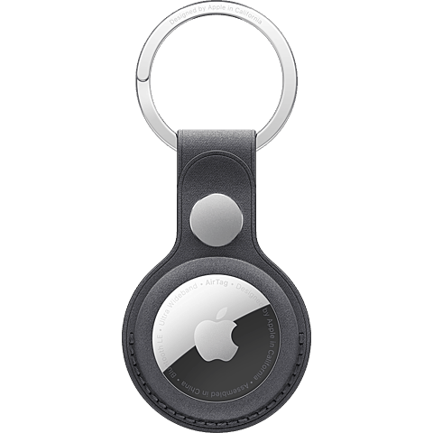 Apple AirTag Feingewebe Schlüsselanhänger - schwarz 99934852 vorne