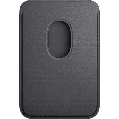 Apple iPhone Feingewebe Wallet mit MagSafe - Schwarz 99934858 hinten