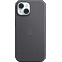Apple Feingewebe Case iPhone 15 Plus mit MagSafe - Schwarz 99934843 vorne thumb