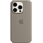 Apple Silikon Case iPhone 15 Pro mit MagSafe - tonbraun 99934849 vorne thumb