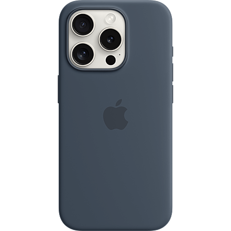 Apple Silikon Case iPhone 15 Pro Max mit MagSafe - Sturmblau 99934686 hero