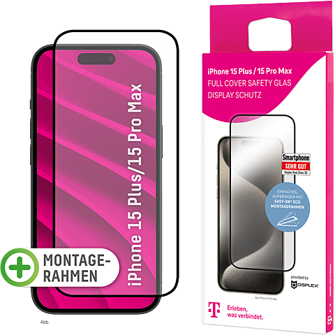 Displex Full Screen Glas Apple iPhone 15 Plus - 15 Pro Max  - transparent 99934475 vorne