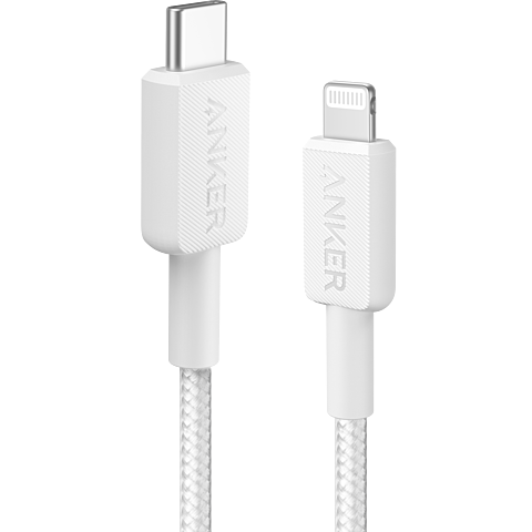 Anker USB-C auf Lightning Kabel 180cm - weiß 99934900 vorne
