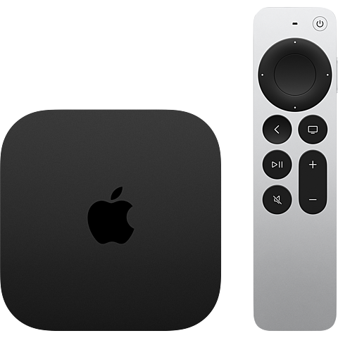 Apple TV 4K Wi-Fi + Ethernet 128GB Schwarz 99934463 vorne