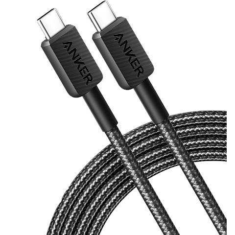 Anker USB-C auf USB-C Kabel 180cm - schwarz 99934903 vorne
