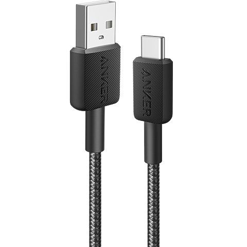 Anker USB-A auf USB-C Kabel 90cm - schwarz 99934908 vorne