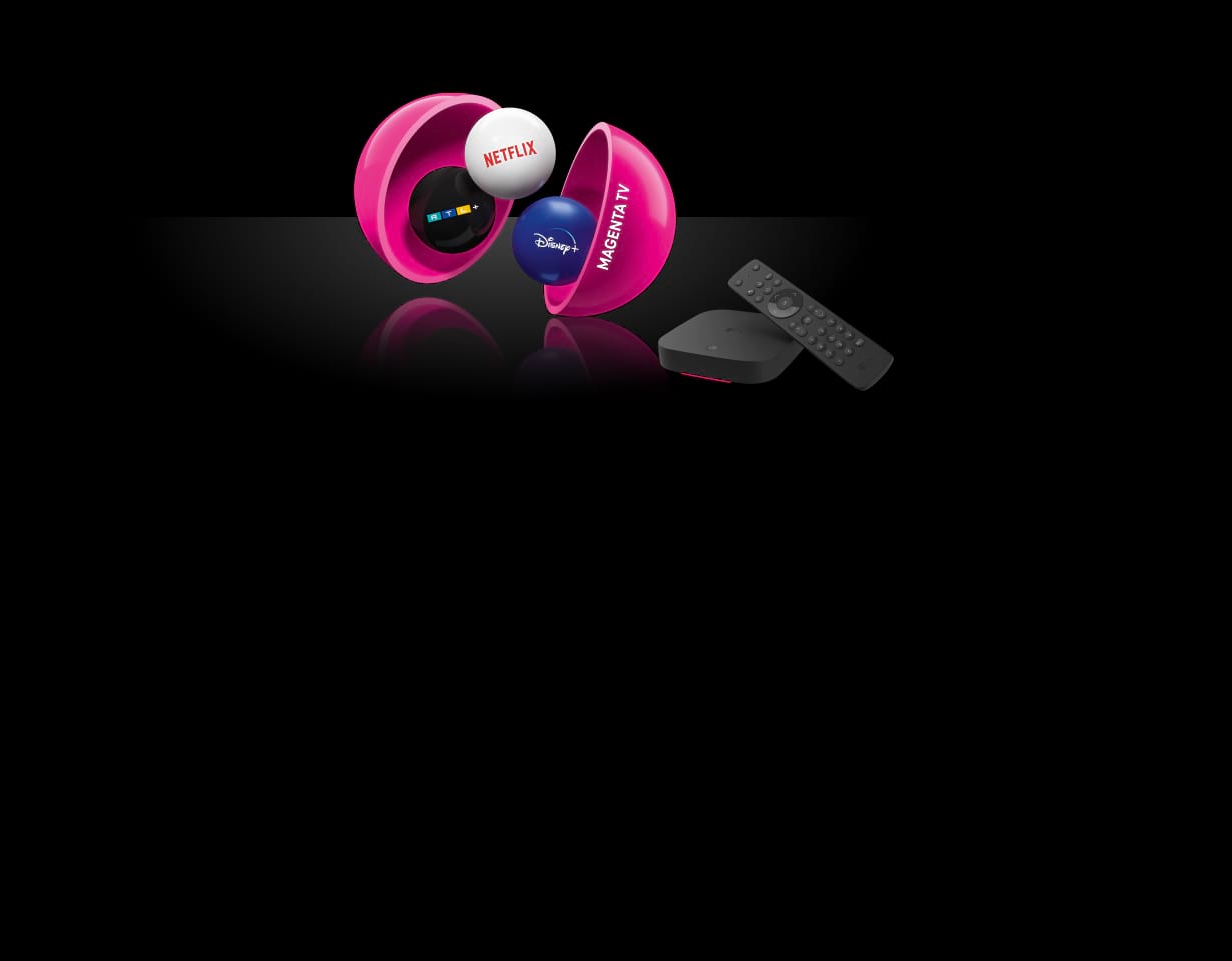 Darstellung vielfältiger Serien, Filme und Mediatheken mit MagentaTV und Netflix