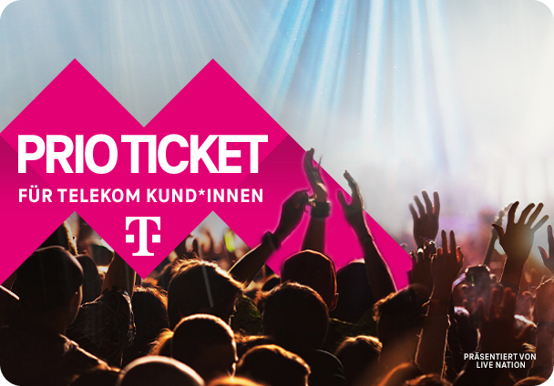 Telekom Kund*innen verpassen kein Event mehr und genießen Konzert dank Telekom Prio Ticket