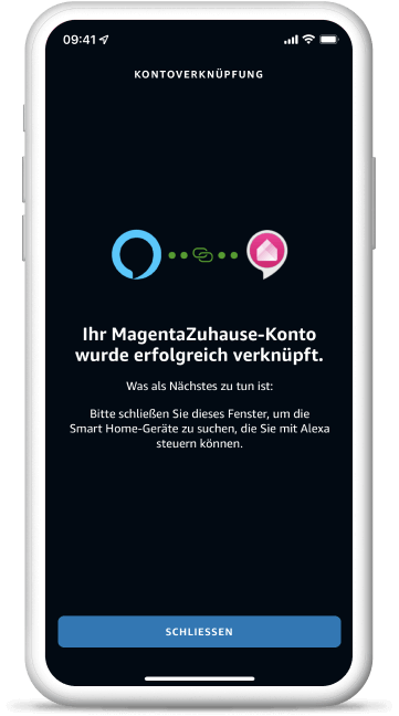 Darstellung der Magentazuhause App auf einem Handy