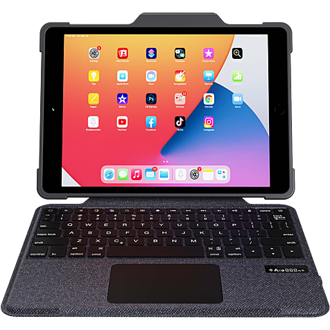 DEQSTER Rugged Touch Keyboard Apple iPad 10.2 - schwarz 99934496 hero