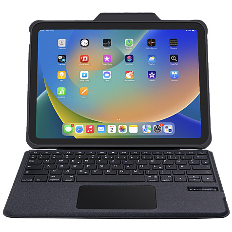 DEQSTER Rugged Touch Keyboard Apple iPad 10.9 - schwarz 99934804 hero