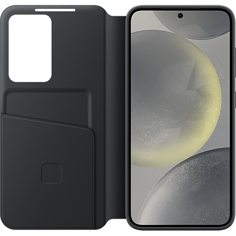 Samsung S-View Wallet Cover Galaxy S24 - Schwarz 99935165 seitlich