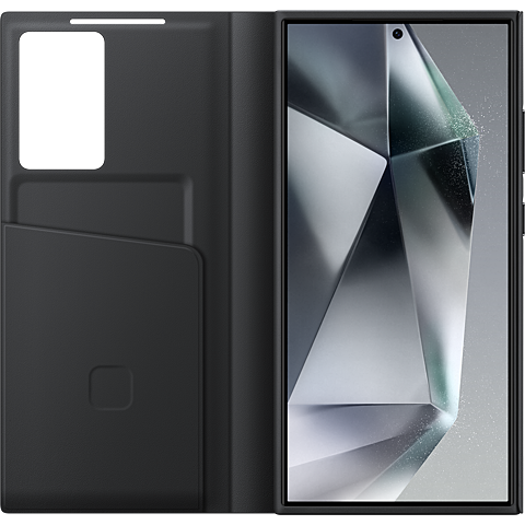 Samsung S-View Wallet Cover Galaxy S24 Ultra - Schwarz 99935167 seitlich