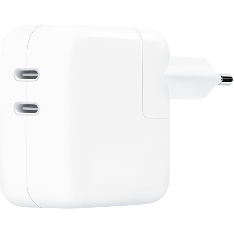 Apple 35W Dual USB-C Power Adapter - weiß 99935392 vorne