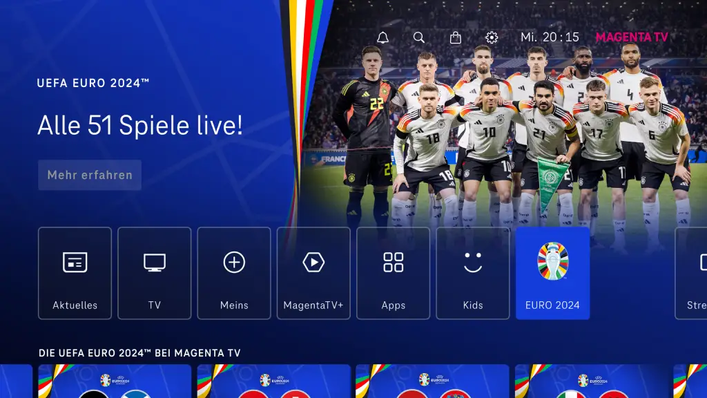 Die UEFA Euro 2024™ bei MagentaTV