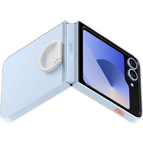 Samsung Clear Case Galaxy Z Flip6 - transparent 99935620 seitlich