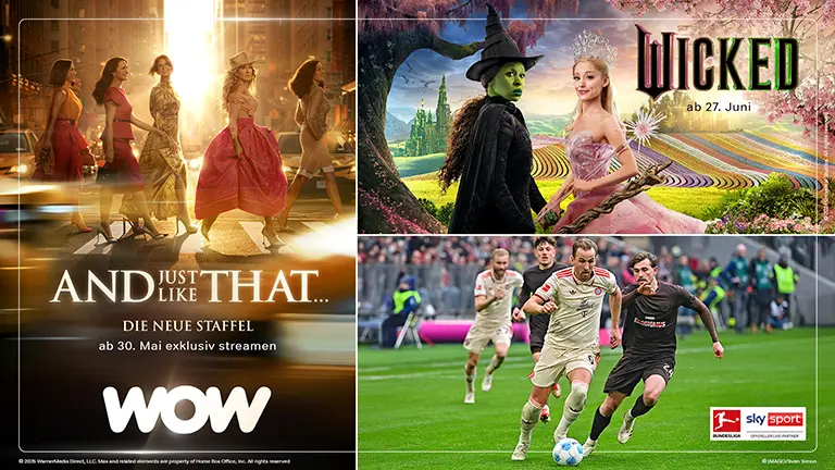 Serien und Filme Poster: The Penguin, Dune: Part Two, Sky Sport. Bei WOW