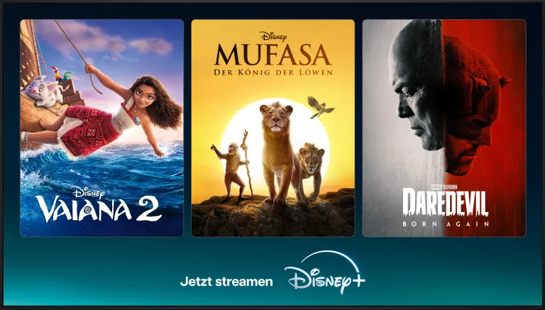 Serien und Filme Poster: The Bear, Planet der Affen: New Kingdom, Only Murders in the Building. Jetzt streamen bei Disney Plus