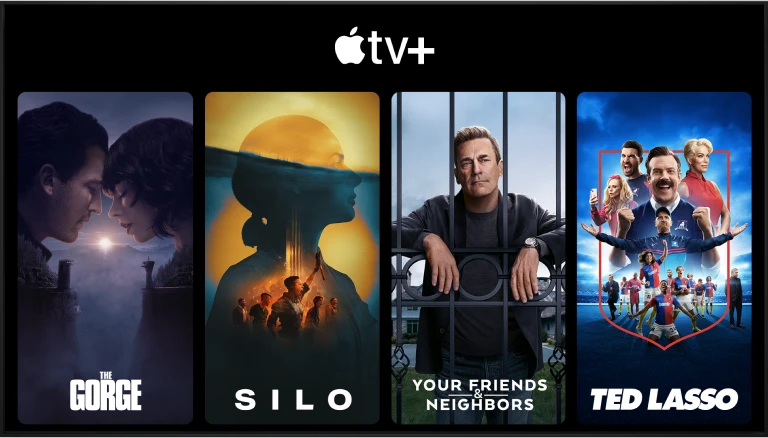 Serien und Filme Poster: Where's Wanda?, Slow Horses, H Jack, Monarch: Legacy of Monsters. Bei Apple TV Plus