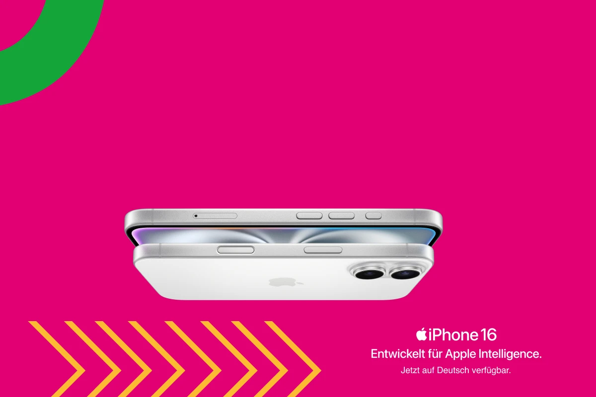 iPhone 16. Entwickelt für Apple Intelligence. Jetzt auf Deutsch verfügbar.