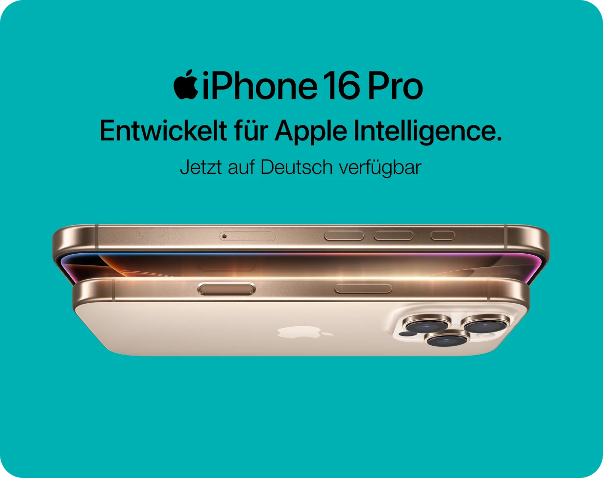 Apple iPhone 16 Pro - Entwickelt für Apple Intelligence, jetzt auf Deutsch verfügbar