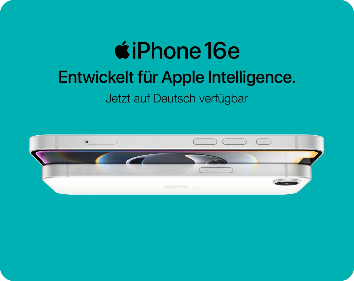 Apple iPhone 16e - Entwickelt für Apple Intelligence. Jetzt auf Deutsch verfügbar