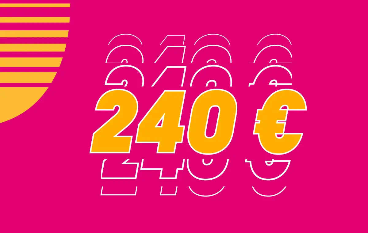 240 Euro Cashback Angebot
