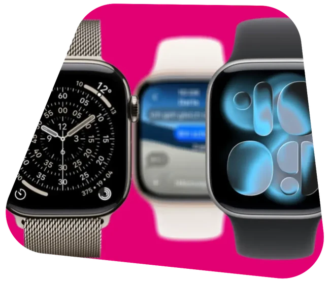 Visual mit verschiedenen Apple Watch Modellen