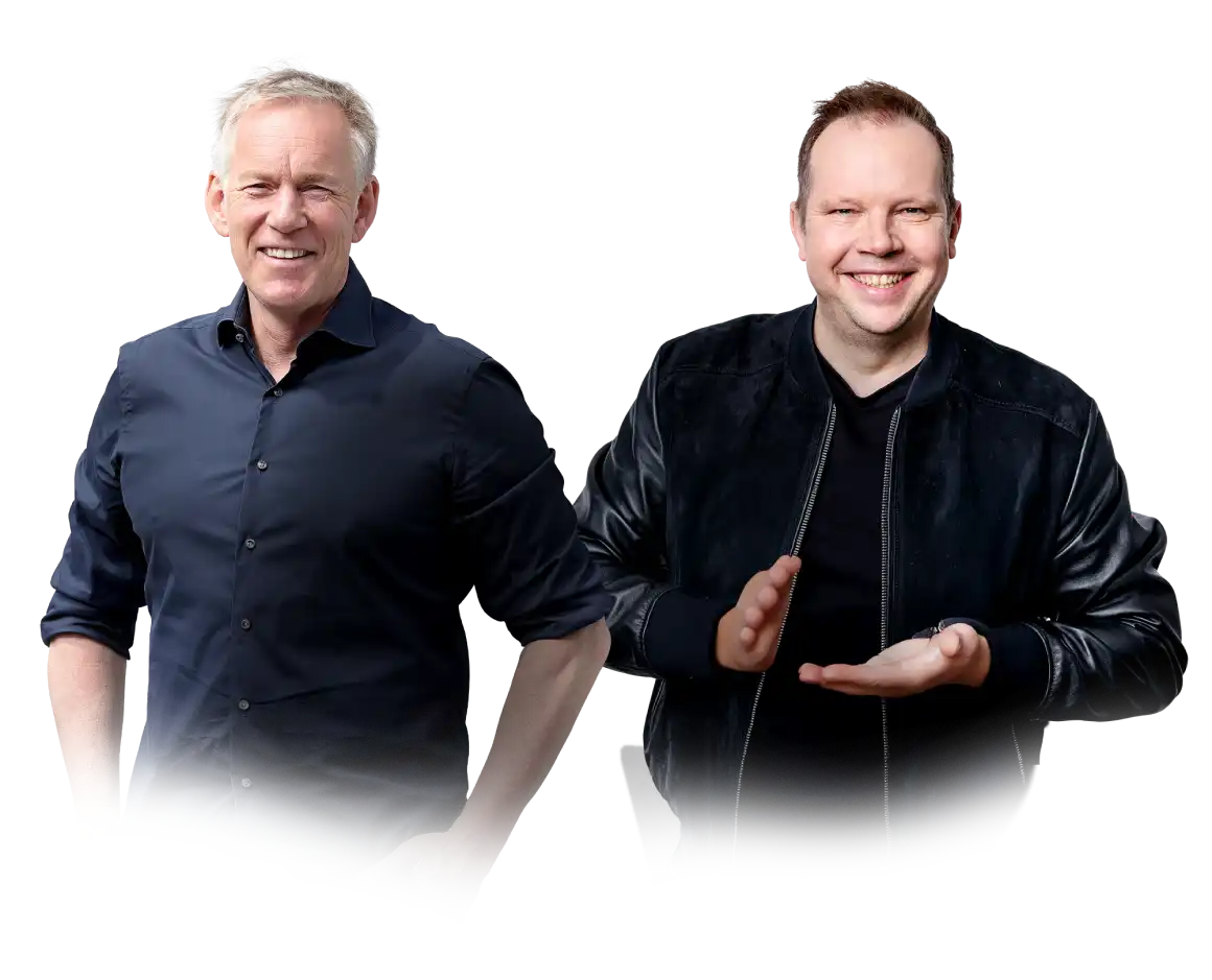 Moderator Johannes B. Kerner und Kommentator Wolff Fuss