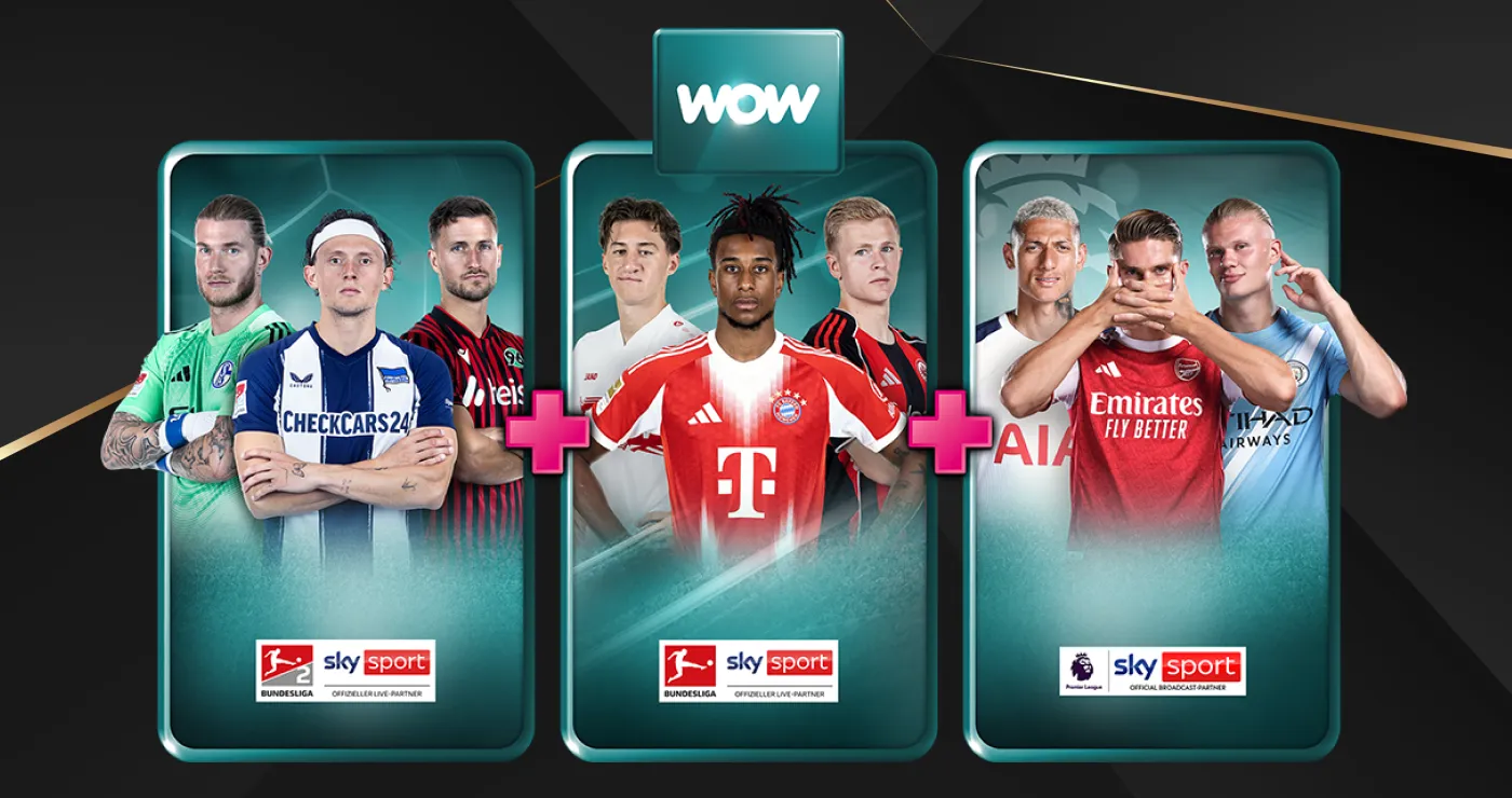 WOW Live-Sport von Sky: Bundesliga, 2. Bundesliga und Premier League live bei MagentaTV.