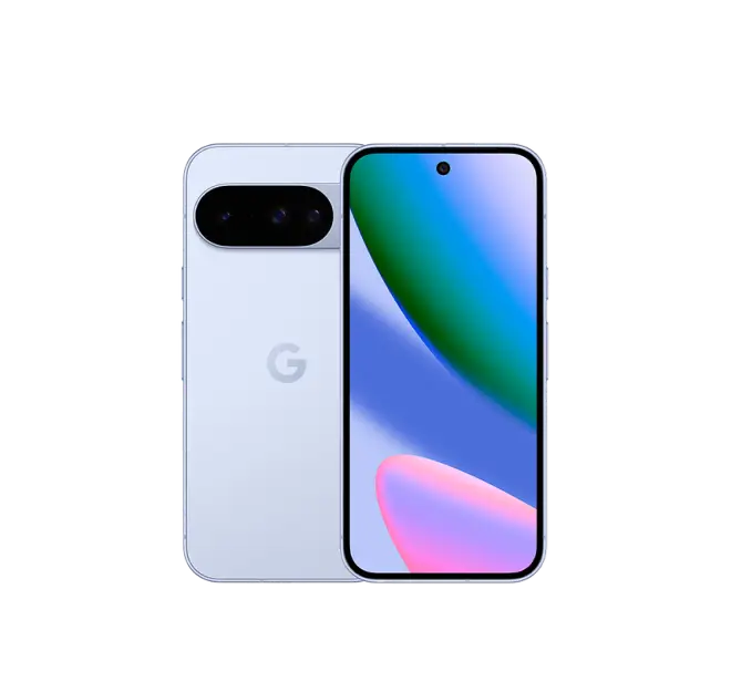 Produktbild eines Google Pixel 10. In frost Weiß, mit 4 Kamera Linsen.