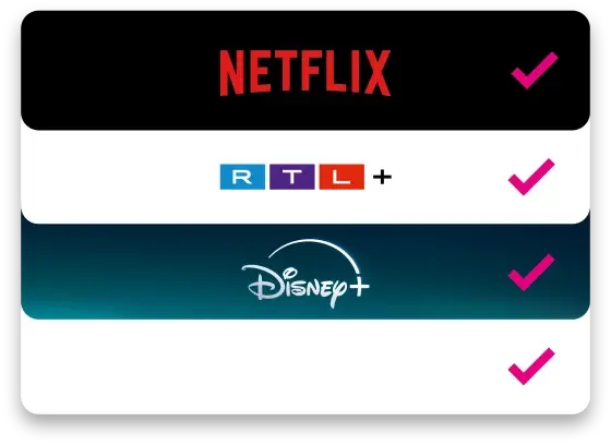Netflix, RTL+, Disney+, 160 HD-Sender und MagentaTV+ inklusive bei MagentaTV SmartStream