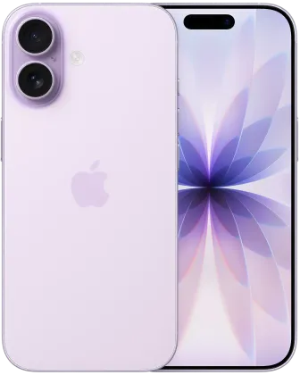 Produktbild eines Apple iPhone 17. In kosmisch Lavendel, mit 3 Kamera Linsen.