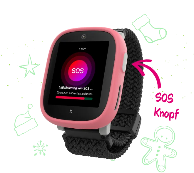 Xplora Smartwatch mit integriertem Notfallknopf, SOS-Taste