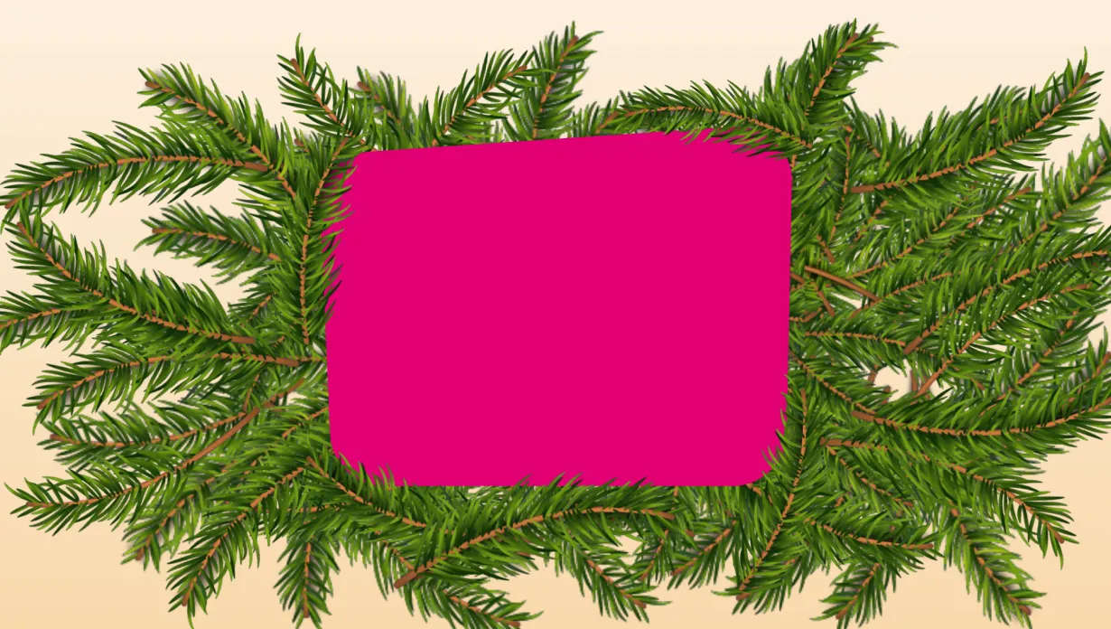 Ankaufsbonus Winter Aktion Banner mit Weihnachtsdekoration