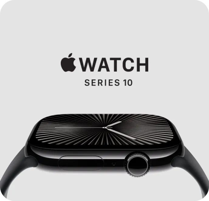 Produktbild einer Apple Watch Series 10 LTE in Aluminium Schwarz.