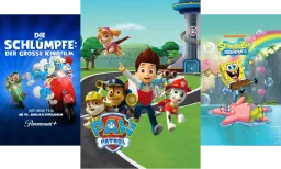 Inhalte bei Paramount+: Die Schlümpfe, Paw Patrol, SpongeBob Schwammkopf
