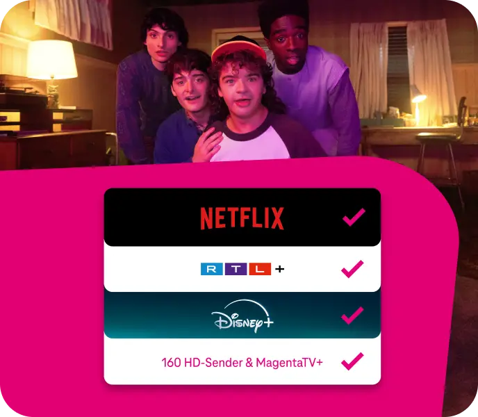 MagentaTV SmartStream mit verschiedenen Streaming-Diensten.