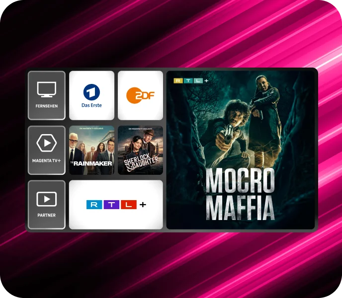 MagentaTV SmartStream mit verschiedenen Streaming-Diensten.