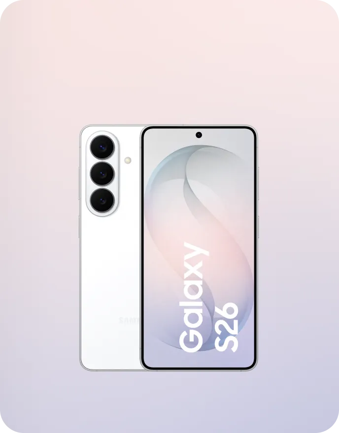 Produktbild eines Samsung Galaxy S26 Smartphones.